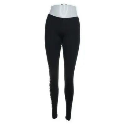 Leggings (Zwart, Wit) van Adidas Katoen, Elastaan