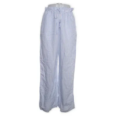 Palazzo broek (Blauw, Wit) van H&M Premium Quality Viscose, Linnen