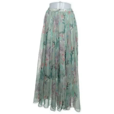 Maxi skirt (Green, Multicolored) from Chicwish Polyester