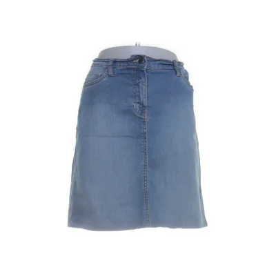 Jeanskjol (Blå) från Basic Style Bomull, Elastan