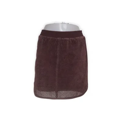 Läderkjol (Brun) från Selected Femme Jeans Skinn, Polyester