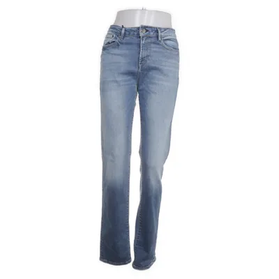 Spijkerbroek (Blauw) van Denham Polyester, Leer