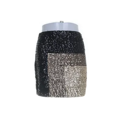 Skirt (Black, Gold) from Maner Polyester