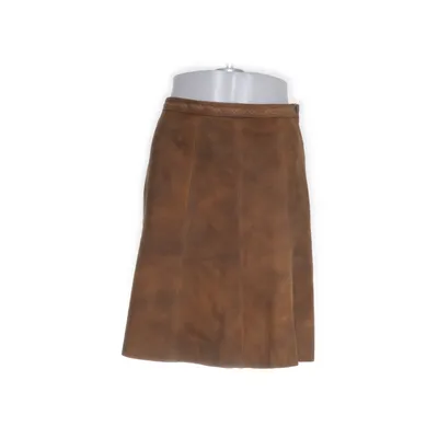 Läderkjol (Brun) från Krüger Polyester, Skinn