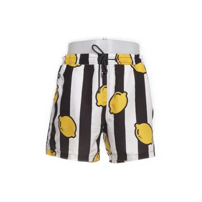 Zwemshort (Wit, Zwart, Geel) van Nikben Polyester