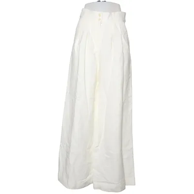 Palazzo broek (Wit) van Massimo Dutti Linnen, Viscose
