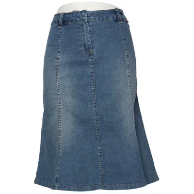 Jupe en jean (Bleu) de Flashlights Coton, Élasthane, Polyester