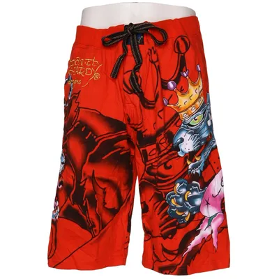 Badeshorts (Rød, Flerfarvet) fra Ed Hardy Bomuld
