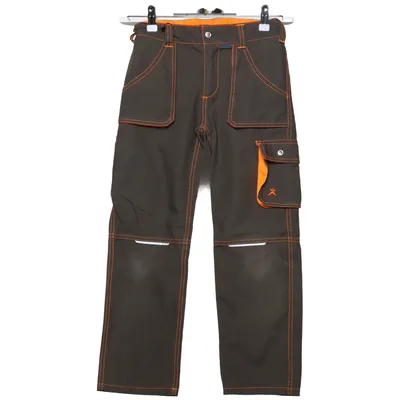 Arbetsbyxor (Grå, Orange) från Planam Bomull, Polyester