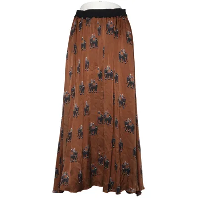 Maxi skirt (Brown, Black) from Le Sete Ritrovate Silk