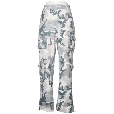 Cargo broek (Grijs, Wit)