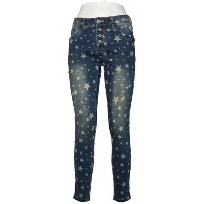 Jeans (Blå, Vit) från Newplay Bomull, Elastan, Polyester