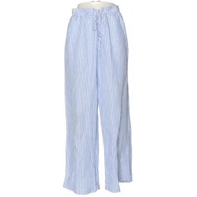 Palazzobyxor (Blå, Vit) från H&M Linne, Polyester, Viskos