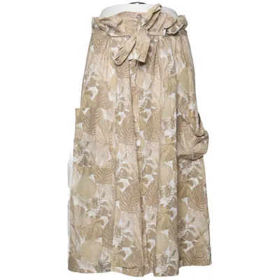 Skirt (Beige, White) from UNQ Cotton