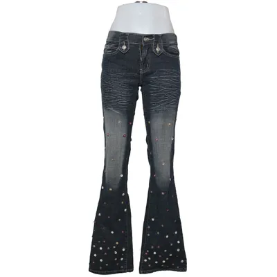 Jeans (Blå, Flerfärgad) från Di Si Hua Bomull, Elastan