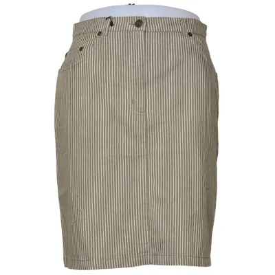 Jupe (Vert, Blanc) de Miss H Express Coton, Élasthane, Polyester