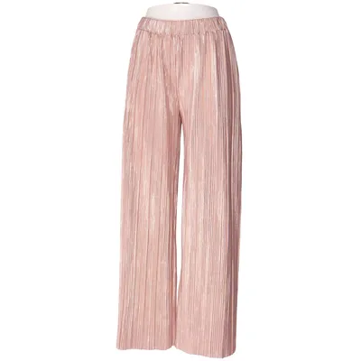 Palazzobukser (Pink, Guld) fra Page One Polyester