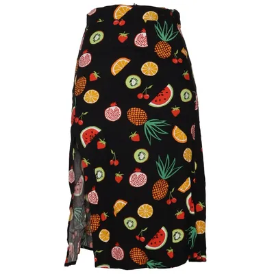 Skirt (Black, Multicolored) from Sugarhill Viscose