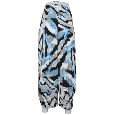 Harem pants (Blue, Multicolored) from AKH Fashion Elastane, Polyester, Viscose