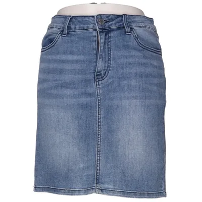 Denim skirt (Blue) from Object Cotton, Elastane, Polyester