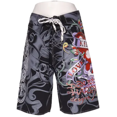 Badshorts (Svart, Grå, Flerfärgad) från Ed Hardy Polyester