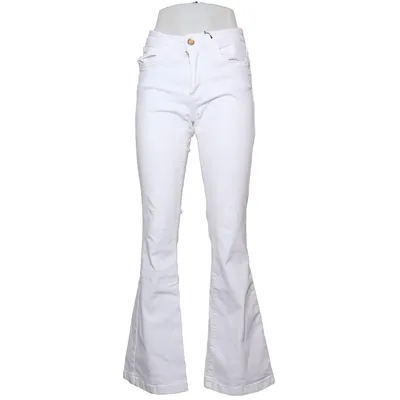 Jeans (White) from Para Mi Cotton, Elastane, Polyester