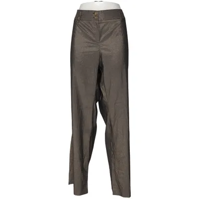 Pants (Gray, Gold) from Fiorella Rubino Elastane, Metallic fiber, Polyamide, Polyester, Viscose