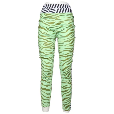 Træningsleggings (Grøn, Hvid, Sort) fra Delicatelove Elastan, Genanvendt polyester