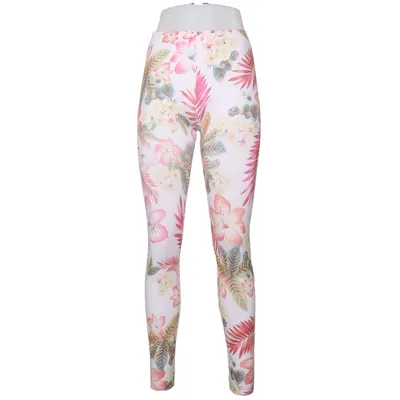 Leggings (Hvid, Flerfarvet) fra Sisi Elastan, Polyamid