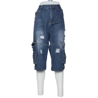 Cargo broek (Blauw) van Reverse Katoen, Polyester