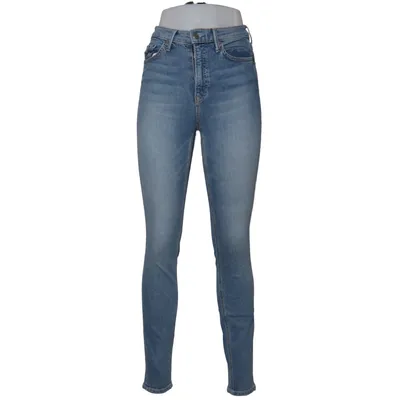 Jeans (Blå) fra Grlfrnd Bomuld, Elastan, Polyester