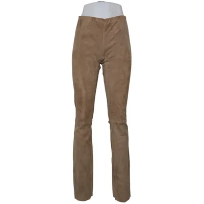Pantalon en cuir (Beige) de Pauw Amsterdam Coton, Élasthane, Cuir, Polyamide