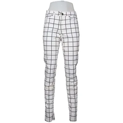 Pants (White, Black) from Divided by H&M Cotton, Elastane