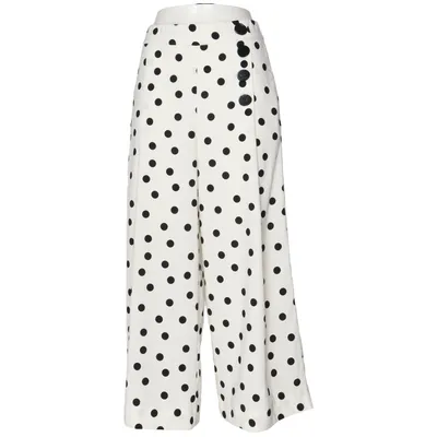 Palazzobyxor (Vit, Svart) från Zara Elastan, Polyester