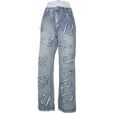 Jeans (Blue) from Emmiol Cotton, Polyester