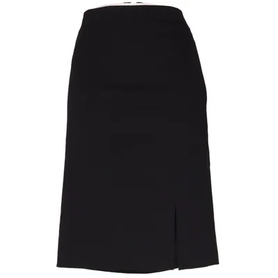 Pencil skirt (Black) from Fadenmeister Acetate, Elastane, Polyester, Wool