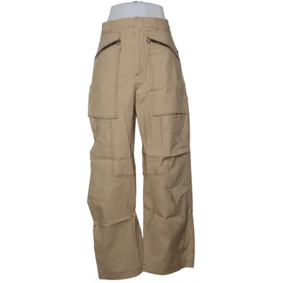 Cargo pants (Beige) from Zara Cotton, Elastane, Linen