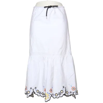 Skirt (White, Multicolored) from See by Chloé Cotton, Polyester