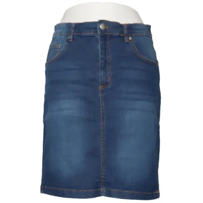 Spijkerrok (Blauw) van Gill Katoen, Elastaan