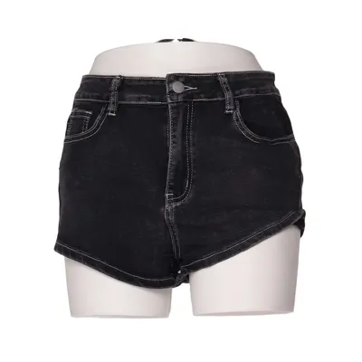 Short en jean (Gris) de Romwe Coton, Polyester
