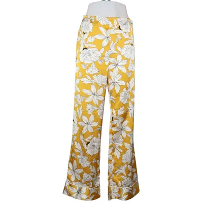 Pantalon patte d'éléphant (Jaune, Blanc) de Etam Polyester