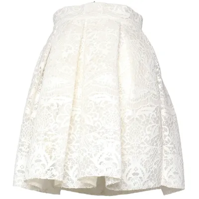 Jupe (Blanc) de Maje Élasthane, Polyester, Viscose
