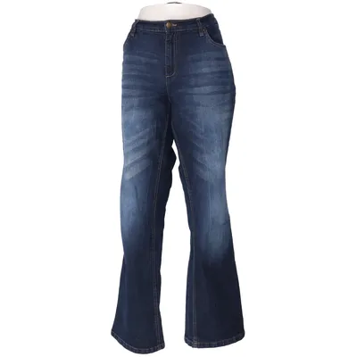 Jeans (Blå) från John Baner Bomull, Elastan, Polyester