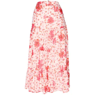 Maxi rok (Rood, Wit, Meerkleurig) van Smashed Lemon Elastaan, Polyester