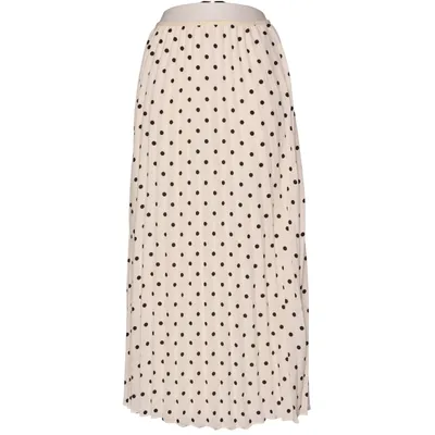Maxi rok (Wit, Zwart) van Zero Gerecycled polyester, Viscose