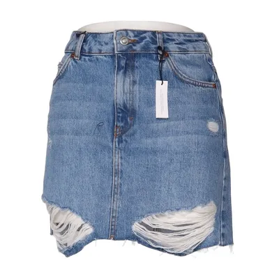Denim skirt (MOTO) from Topshop Moto Cotton