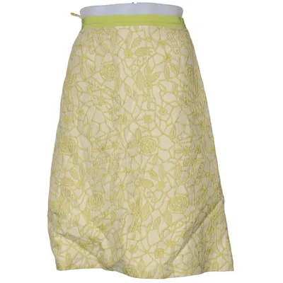 Skirt (White, Green) from Piazza Sempione Acetate, Cotton, Polyester, Silk