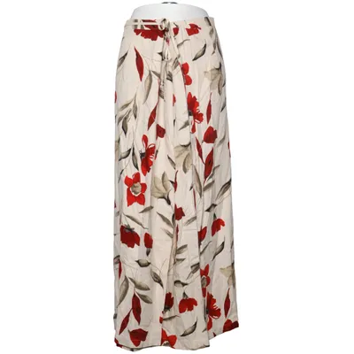Jupe portefeuille (Beige, Rouge) de Kingfield Lin, Viscose