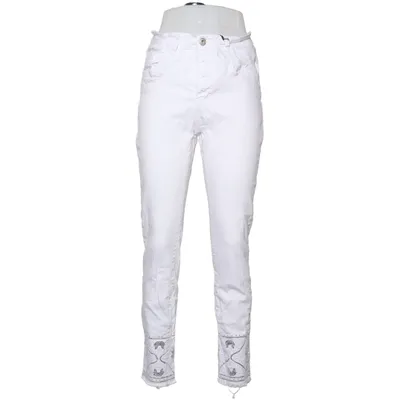 Jeans (Vit) från Karostar Bomull, Elastan