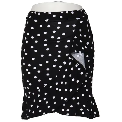 Omlottkjol (Svart, Vit) från ASOS Elastan, Viskos